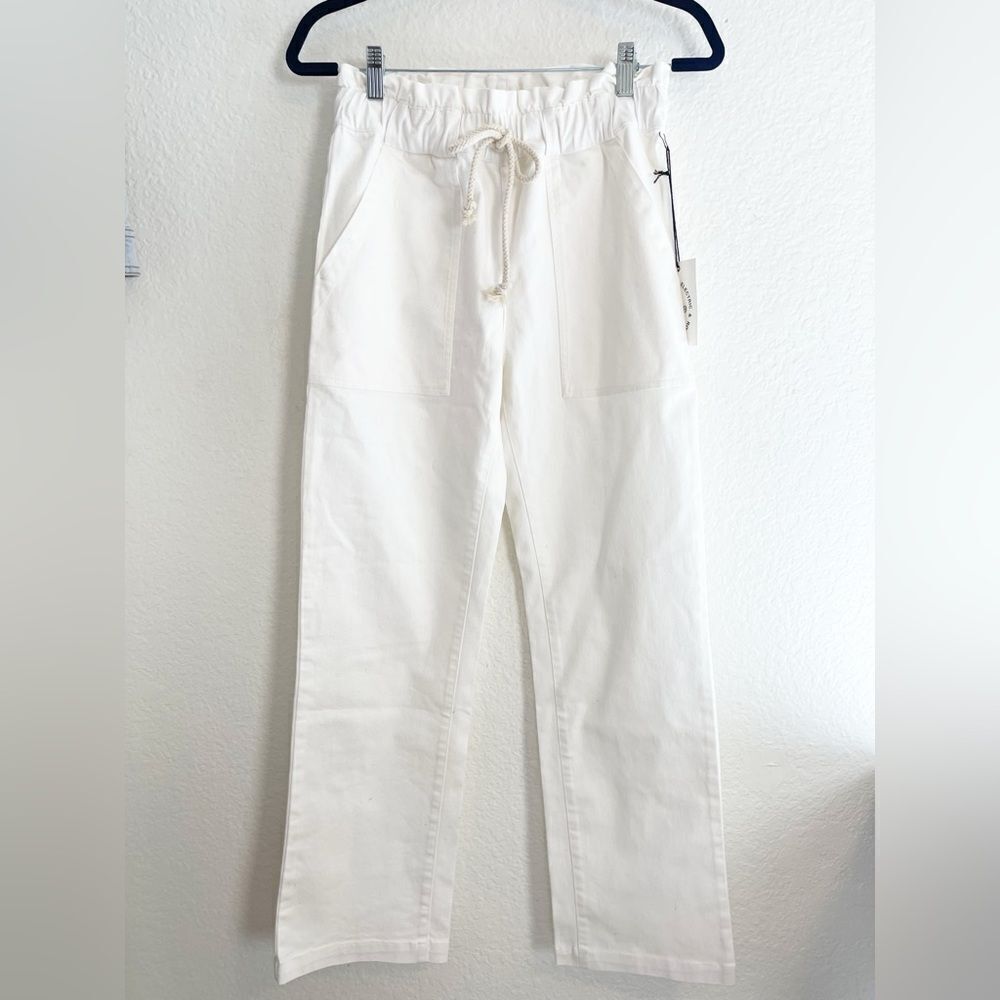 Electric & Rose Easy Drawstring Pant in white    XS NWT - Picture 4 of 10